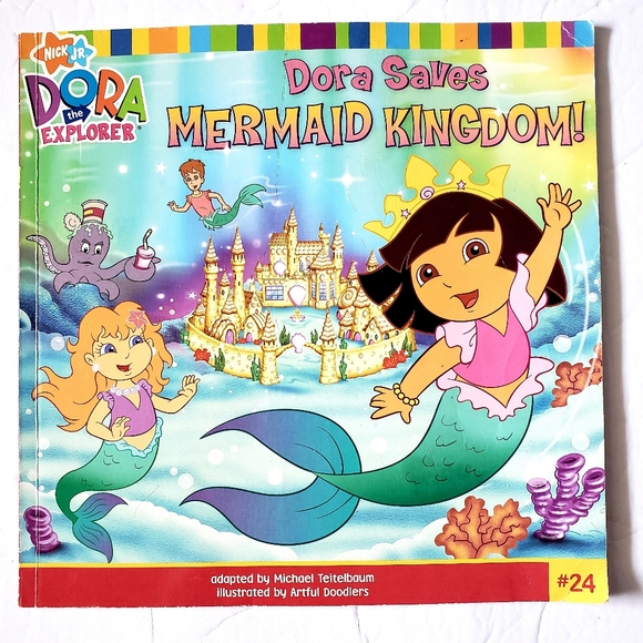 Dora the Explorer Dora Saves the Mermaid Kingdom Adventure Book!! - Picture 1 of 6